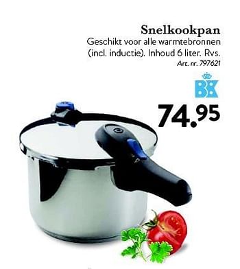 Aanbiedingen Snelkookpan - BK - Geldig van 23/10/2015 tot 15/11/2015 bij Cook & Co
