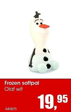 Aanbiedingen Frozen softpal - Disney  Frozen - Geldig van 04/11/2015 tot 13/12/2015 bij Multi Bazar