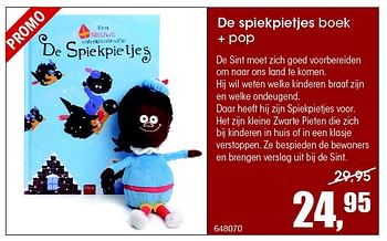 Aanbiedingen De spiekpietjes boek + pop - Huismerk - Multi Bazar - Geldig van 04/11/2015 tot 13/12/2015 bij Multi Bazar