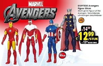 Aanbiedingen Avengers figuur - Marvel - Geldig van 31/10/2015 tot 08/11/2015 bij ToyChamp