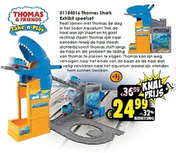 Aanbiedingen Thomas shark exhibit speelset - Thomas &amp; Friends - Geldig van 31/10/2015 tot 08/11/2015 bij ToyChamp