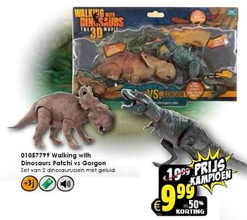 Aanbiedingen Walking with dinosaurs patchi vs gorgon - Marvel - Geldig van 31/10/2015 tot 08/11/2015 bij ToyChamp