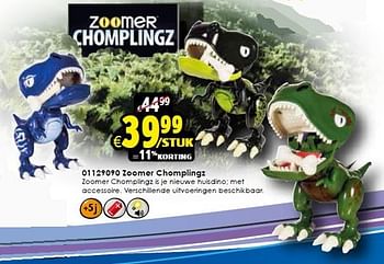 Aanbiedingen Zoomer chomplingz - Zoomer - Geldig van 31/10/2015 tot 08/11/2015 bij ToyChamp