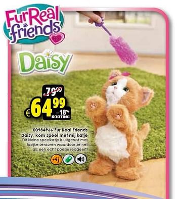 Aanbiedingen Fur real friends daisy, kom speel met mij katje - FurReal - Geldig van 31/10/2015 tot 08/11/2015 bij ToyChamp