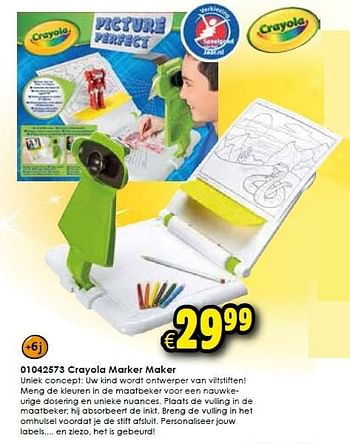 Aanbiedingen Crayola marker maker - Crayola - Geldig van 31/10/2015 tot 08/11/2015 bij ToyChamp