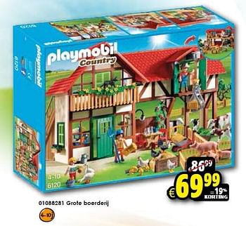 Aanbiedingen Grote boerderij - Playmobil - Geldig van 31/10/2015 tot 08/11/2015 bij ToyChamp