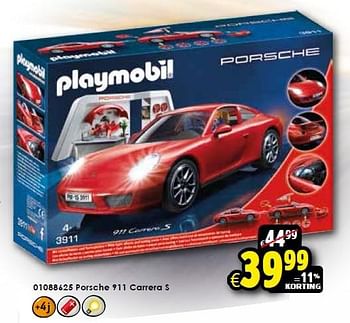 Aanbiedingen Porsche 911 carrera s - Playmobil - Geldig van 31/10/2015 tot 08/11/2015 bij ToyChamp
