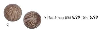 Aanbiedingen Bal streep - Huismerk - Multi Bazar - Geldig van 03/11/2015 tot 25/12/2015 bij Multi Bazar