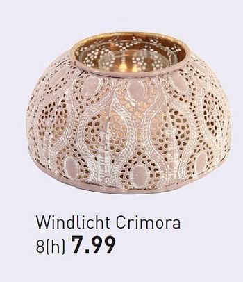 Aanbiedingen Windlicht crimora - Huismerk - Multi Bazar - Geldig van 03/11/2015 tot 25/12/2015 bij Multi Bazar