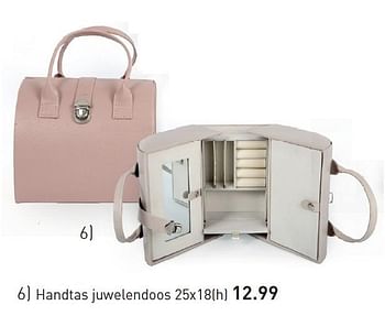 Aanbiedingen Handtas juwelendoos - Huismerk - Multi Bazar - Geldig van 03/11/2015 tot 25/12/2015 bij Multi Bazar