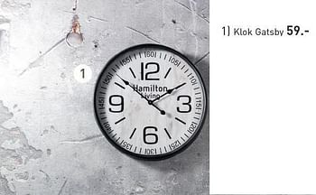 Aanbiedingen Klok gatsby - Huismerk - Multi Bazar - Geldig van 03/11/2015 tot 25/12/2015 bij Multi Bazar