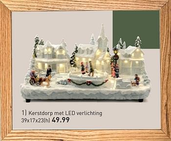 Aanbiedingen Kerstdorp met led verlichting - Huismerk - Multi Bazar - Geldig van 03/11/2015 tot 25/12/2015 bij Multi Bazar