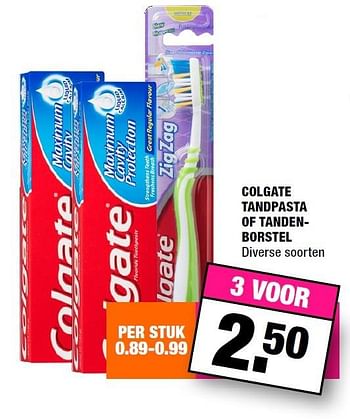 Aanbiedingen Colgate tandpasta of tandenborstel - Colgate - Geldig van 02/11/2015 tot 15/11/2015 bij Big Bazar