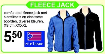 Aanbiedingen Fleece jack - Nielsson - Geldig van 08/11/2015 tot 29/11/2015 bij Van Cranenbroek