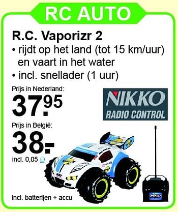 Aanbiedingen R.c. vaporizr 2 - Nikko - Geldig van 08/11/2015 tot 29/11/2015 bij Van Cranenbroek