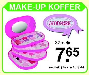 Aanbiedingen Make-up koffer - Goodmark - Geldig van 08/11/2015 tot 29/11/2015 bij Van Cranenbroek