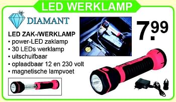 Aanbiedingen Led werklamp - Diamant - Geldig van 08/11/2015 tot 29/11/2015 bij Van Cranenbroek