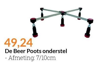 Aanbiedingen De beer poots onderstel - De Beer Poots - Geldig van 01/11/2015 tot 30/11/2015 bij Sanitairwinkel