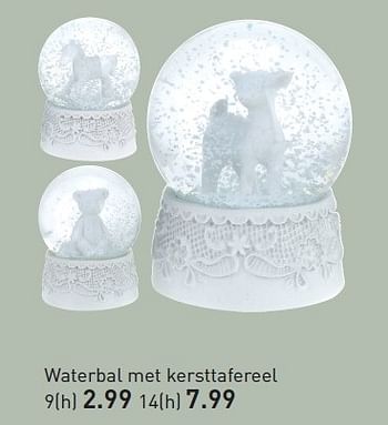 Aanbiedingen Waterbal met kersttafereel - Huismerk - Multi Bazar - Geldig van 03/11/2015 tot 25/12/2015 bij Multi Bazar