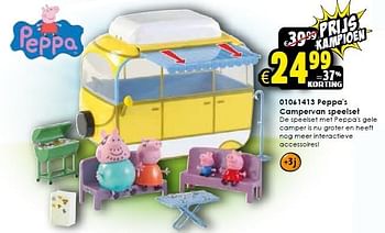 Aanbiedingen Peppa`s campervan speelset - Peppa  Pig - Geldig van 09/11/2015 tot 15/11/2015 bij ToyChamp