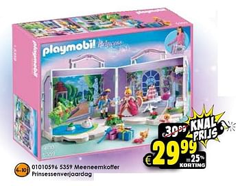 Aanbiedingen Meeneemkoffer prinsessenverjaardag - Playmobil - Geldig van 09/11/2015 tot 15/11/2015 bij ToyChamp
