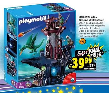 Aanbiedingen Groene drakentoren - Playmobil - Geldig van 09/11/2015 tot 15/11/2015 bij ToyChamp