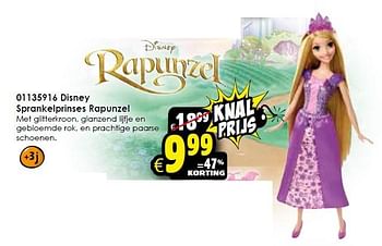 Aanbiedingen Disney sprankelprinses rapunzel - Disney - Geldig van 09/11/2015 tot 15/11/2015 bij ToyChamp