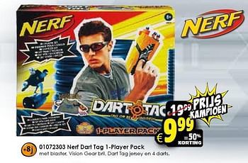 Aanbiedingen Nerf dart tag 1-player pack - Nerf - Geldig van 09/11/2015 tot 15/11/2015 bij ToyChamp