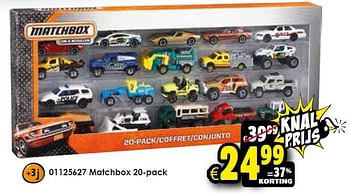 Aanbiedingen Matchbox 20-pack - Matchbox - Geldig van 09/11/2015 tot 15/11/2015 bij ToyChamp