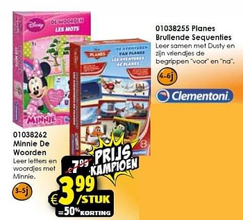 Aanbiedingen Planes brullende sequenties - Clementoni - Geldig van 09/11/2015 tot 15/11/2015 bij ToyChamp