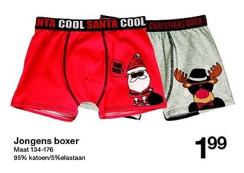 Aanbiedingen Jongens boxer - Huismerk - Zeeman  - Geldig van 07/11/2015 tot 14/11/2015 bij Zeeman