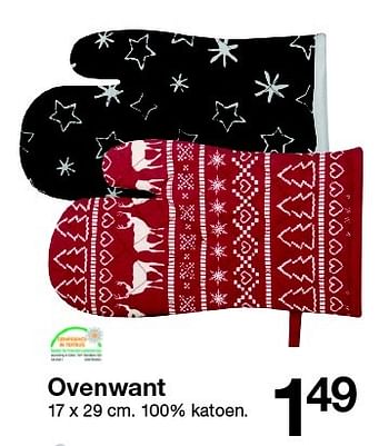 Aanbiedingen Ovenwant - Huismerk - Zeeman  - Geldig van 07/11/2015 tot 14/11/2015 bij Zeeman