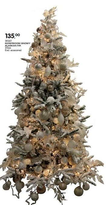 Aanbiedingen Kerstboom snowy alaskan fir - Huismerk - Supra Bazar - Geldig van 10/11/2015 tot 08/12/2015 bij Supra Bazar