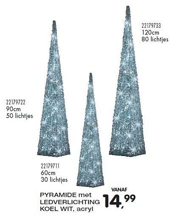 Aanbiedingen Pyramide met ledverlichting - Huismerk - Supra Bazar - Geldig van 10/11/2015 tot 08/12/2015 bij Supra Bazar