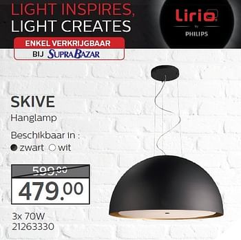 Aanbiedingen Skive hanglamp - Philips - Geldig van 10/11/2015 tot 08/12/2015 bij Supra Bazar