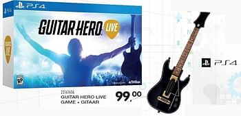 Aanbiedingen Guitar hero live game + gitaar - Activision - Geldig van 10/11/2015 tot 08/12/2015 bij Supra Bazar
