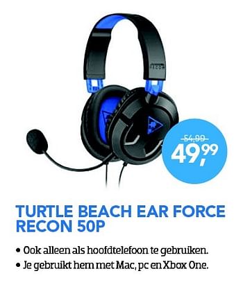 Aanbiedingen Turtle beach ear force recon 50p - Turtle Beach - Geldig van 01/11/2015 tot 06/12/2015 bij Coolblue