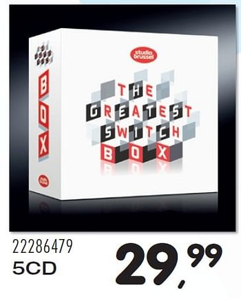 Aanbiedingen 5 cd the greatest switch box - Huismerk - Supra Bazar - Geldig van 10/11/2015 tot 08/12/2015 bij Supra Bazar
