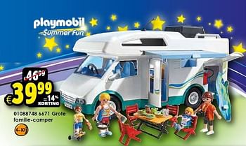 Aanbiedingen Grote familie-camper - Playmobil - Geldig van 14/11/2015 tot 22/11/2015 bij ToyChamp