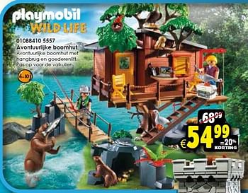 Aanbiedingen Avontuurlijke boomhut - Playmobil - Geldig van 14/11/2015 tot 22/11/2015 bij ToyChamp