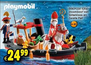 Aanbiedingen Stoomboot van sinterklaas en zwarte piet - Playmobil - Geldig van 14/11/2015 tot 22/11/2015 bij ToyChamp
