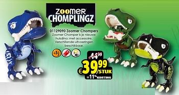 Aanbiedingen Zoomer chompers - Zoomer - Geldig van 14/11/2015 tot 22/11/2015 bij ToyChamp