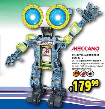 Aanbiedingen Meccanoid rms g15 - Meccano - Geldig van 14/11/2015 tot 22/11/2015 bij ToyChamp