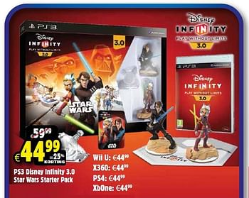 Aanbiedingen Wii u disney infinity 3.0 star wars starter pack - Disney Interactive - Geldig van 14/11/2015 tot 22/11/2015 bij ToyChamp