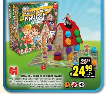 Aanbiedingen Knibbel knabbel knuisje - Jumbo - Geldig van 14/11/2015 tot 22/11/2015 bij ToyChamp