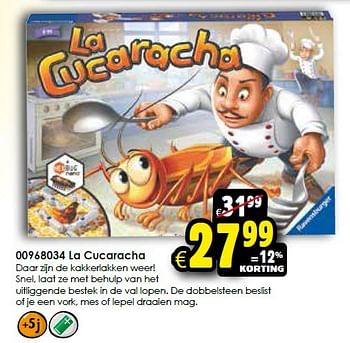 Aanbiedingen La cucaracha - Ravensburger - Geldig van 14/11/2015 tot 22/11/2015 bij ToyChamp