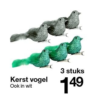 Aanbiedingen Oiseaux noël - Huismerk - Zeeman  - Geldig van 14/11/2015 tot 28/11/2015 bij Zeeman