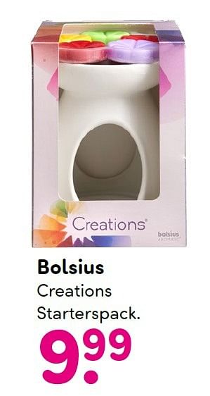 Aanbiedingen Bolsius creations starterspack - Bolsius - Geldig van 09/11/2015 tot 22/11/2015 bij da