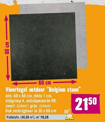 Aanbiedingen Vloertegel outdoor belgium stone - Huismerk Hornbach - Geldig van 02/11/2015 tot 29/11/2015 bij Hornbach