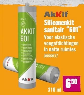 Aanbiedingen Siliconenkit sanitair 601 - Akkit - Geldig van 02/11/2015 tot 29/11/2015 bij Hornbach